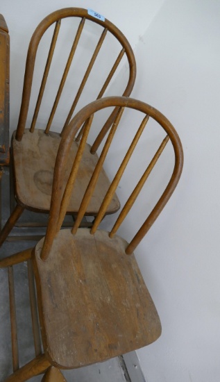 Lot of 6 Various Wooden Chairs