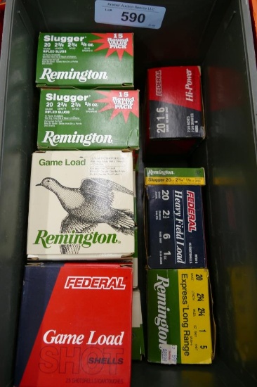 Large lot of 20 ga Ammo