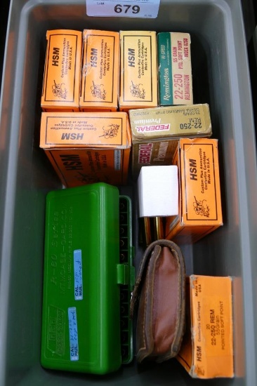 Lot of 22-250 Reloads & Brass