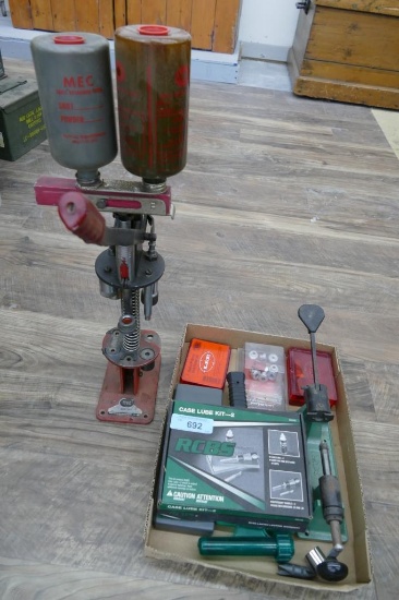 MEC 600 Junior; plus LEE & RCBS reloading tools