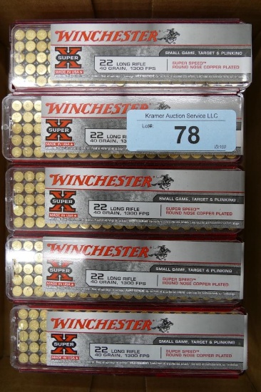 1000 rds Winchester 22 LR Ammo