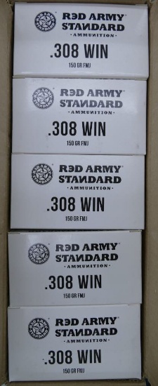 500 rd Lot Red Army Standard 308 Ammo