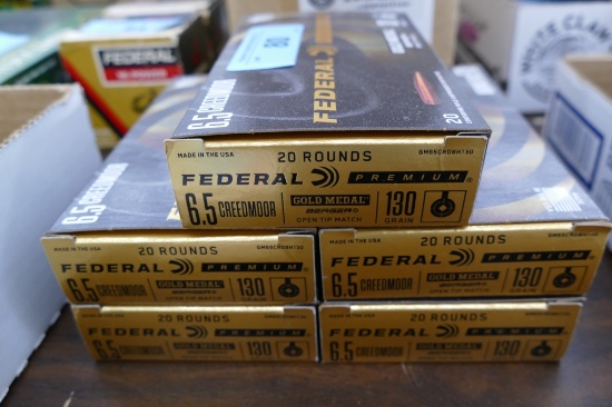 100 rds Federal Premium 6.5 Creedmore Ammo