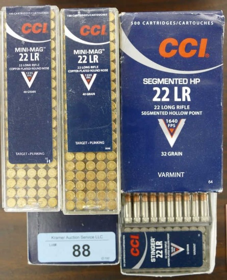 1750 ct assorted CCI 22LR Ammo