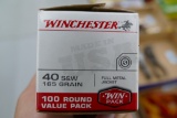 100 rounds Winchester 40 cal S&W Ammo