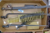 Lot of Japanese & other assorted Bayonets & Ammo
