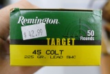 50 rds Remington 45 Colt Ammo