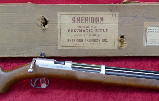 Rare 1953 Sheridan Model A Pellet Rifle & Box