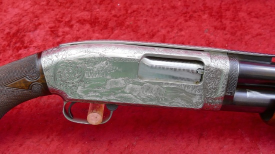 Custom Engraved Winchester Model 12 12 ga