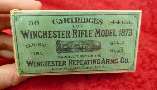 Unopened box of Winchester 44 cal 1873 Bullets