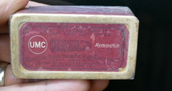 Unopened UMC 25 Stevens short Rim Fire Cartridges