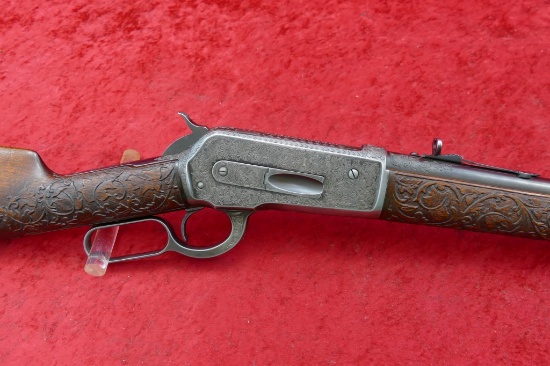 Custom Engraved Winchester 1886 45-70 cal Rifle