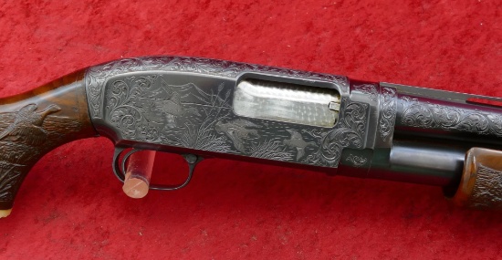 Custom Engraved Winchester Model 12 12 ga