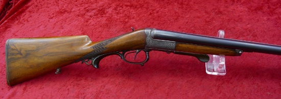 Fine Antique Bornmann Slide & Break 12 ga Dbl
