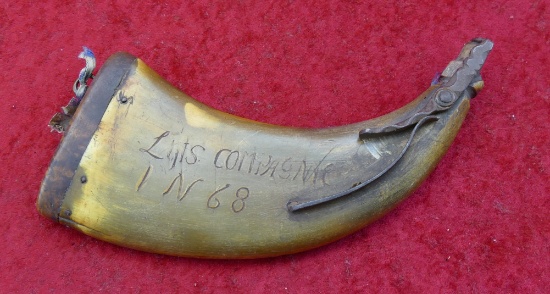 Early Powder Horn Charging Flask