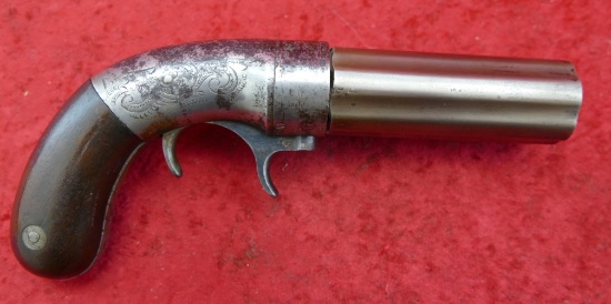 Antique Bacon & Co Under Hammer Pepperbox Pistol