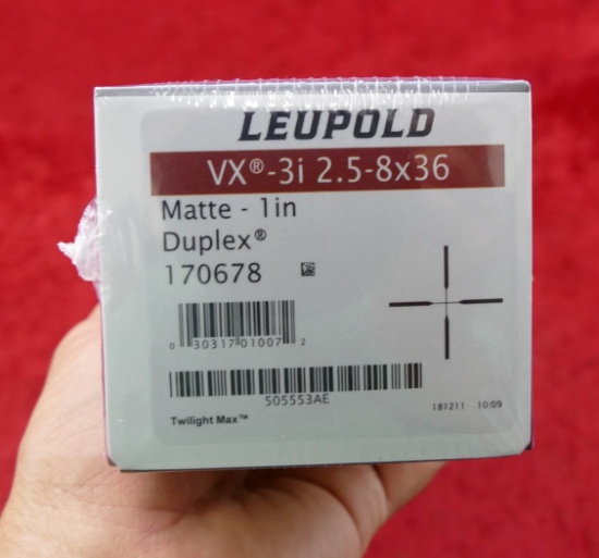 NIB Leupold VX3i 2.5-8x36 Rifle Scope