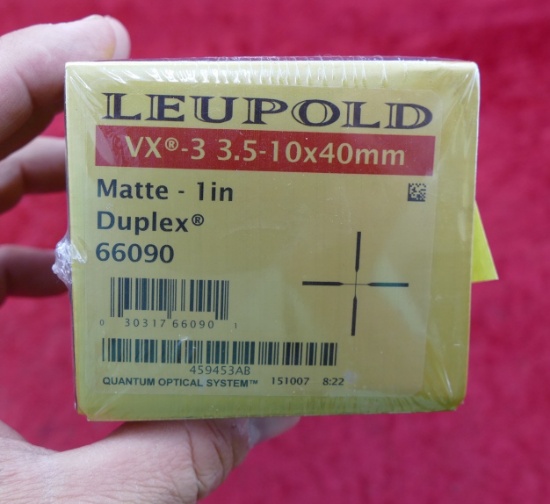 NIB Leupold VX3 3.5-10-x40mm Rifle Scope