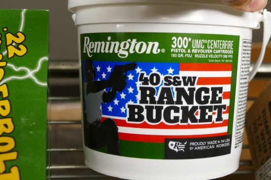 300 rds of Remington 40 cal S&W Bucket of Bullets