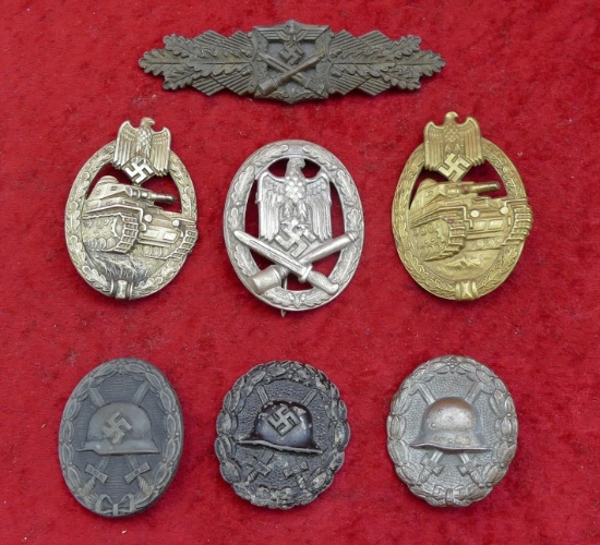 7 WWII Nazi Medals & Badges