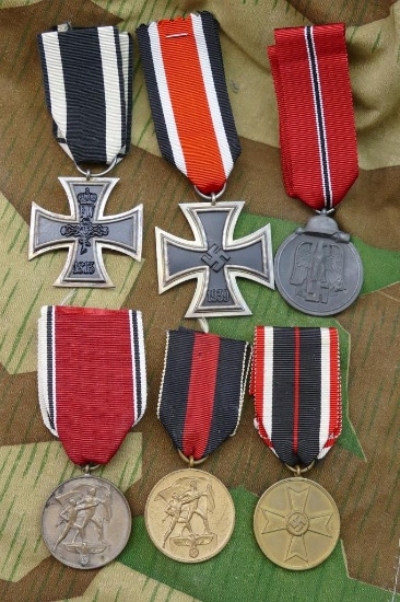 Lot of 6 WWII German Medals