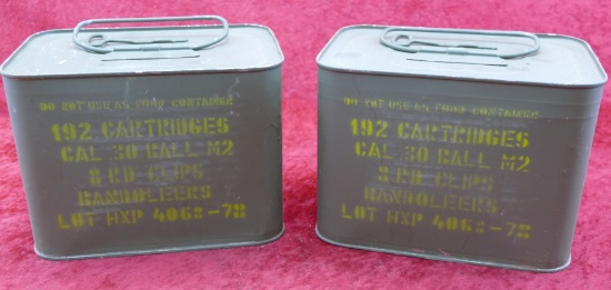384 rds/2 Cans of Greek M1 Garand Ammo on Clips