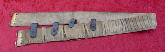 Rare Cartridge Belt Lee 6mm Navy Rifles