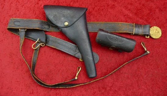 US Navy circa 1889 Pistol Belt Rig