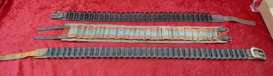 Lot of Vintage Shot Shell Belts