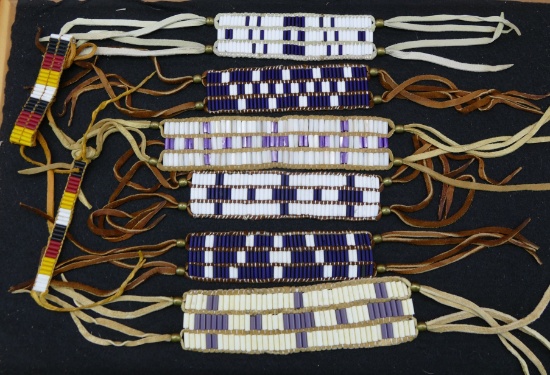 2 Frames of Native American Modern Beadwork