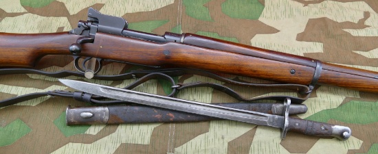 British P14 WWI Military Rifle & Bayonet