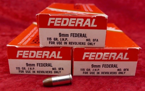 305 rounds of Federal 9mm Rimmed Ammo