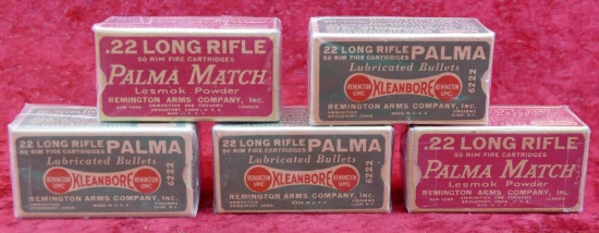 Lot of 5 Boxes Palma 22 Match Bullets