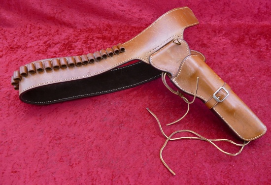 Custom Leather Pistol Belt
