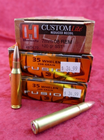 35 Whelen 7mm-08 Ammo Lot