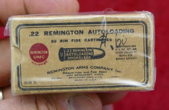 Box of Remington 22 Auto Loading Ammo
