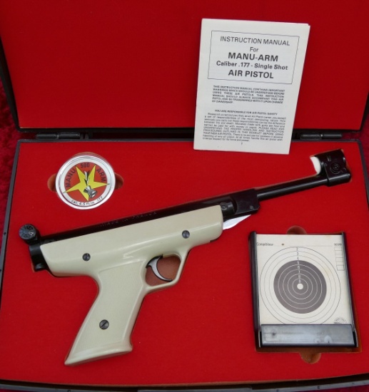 NIB French MANU-ARM .177 cal Air Pistol in Case