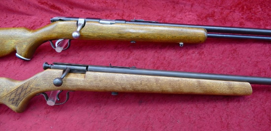 Pair of Stevens 22 cal Bolt Action Rifles