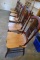 Six Wooden Kitchen Chairs