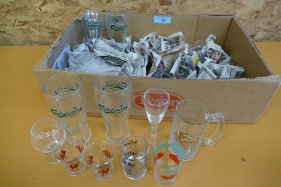 Large Collection of Beer Glasses