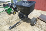 Agri-fab rubber tired lawn fertilizer cart.