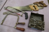 Assorted Handsaws & Router Bits