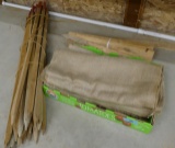 Garden Stakes & Burlap Bags