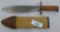 US 1917 BOLO Knife & Sheath
