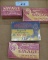 4 Empty Collectible Savage & Western Shell Boxes