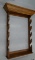Fancy Walnut Wall Mount 5 Gun Rack