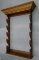 Fancy Walnut Wall Mount 5 Gun Rack