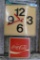 Vintage Lighted Coca Cola Clock
