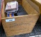 Wooden Ammo Box & PBR Tin Sign Lot