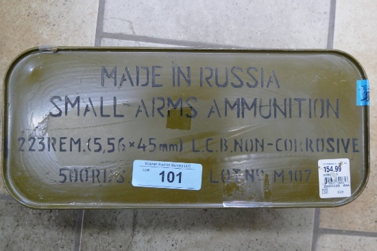 500 rds 223 Russian Ammo in Spam Can